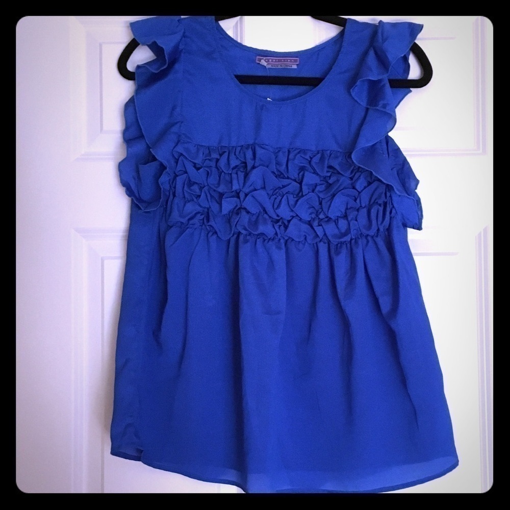 Sugar Lips Blouse royal blue Medium